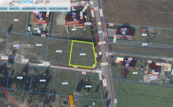 Obszar sprzedawanej działki